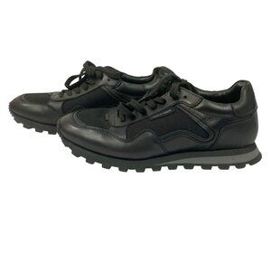 NWOT TIGER OF SWEDEN WOMEN'S BLACK LEATHER LOW TOP SNEAKERS - 10